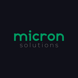 Micron Solutions Logo on Black